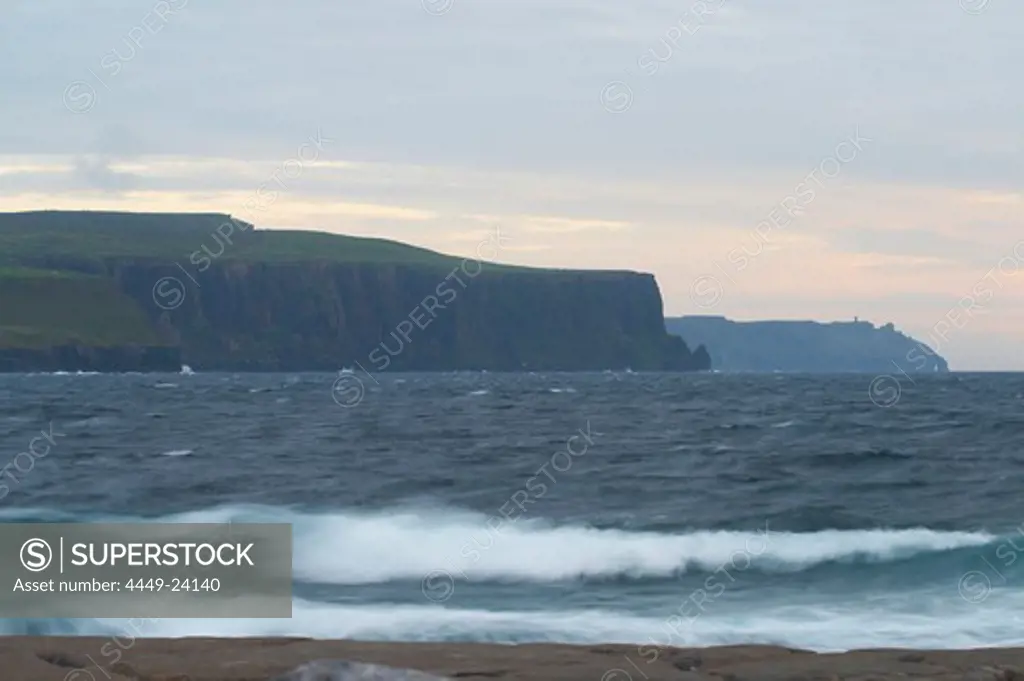outdoor photo, early evening, Cliffs of Moher, County Clare, Ireland, Europe