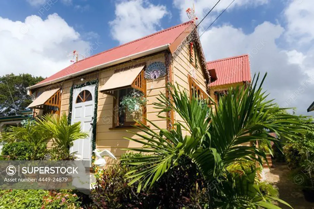 Close-up of a Chattel House, West Coast, Barbados, Caribbean