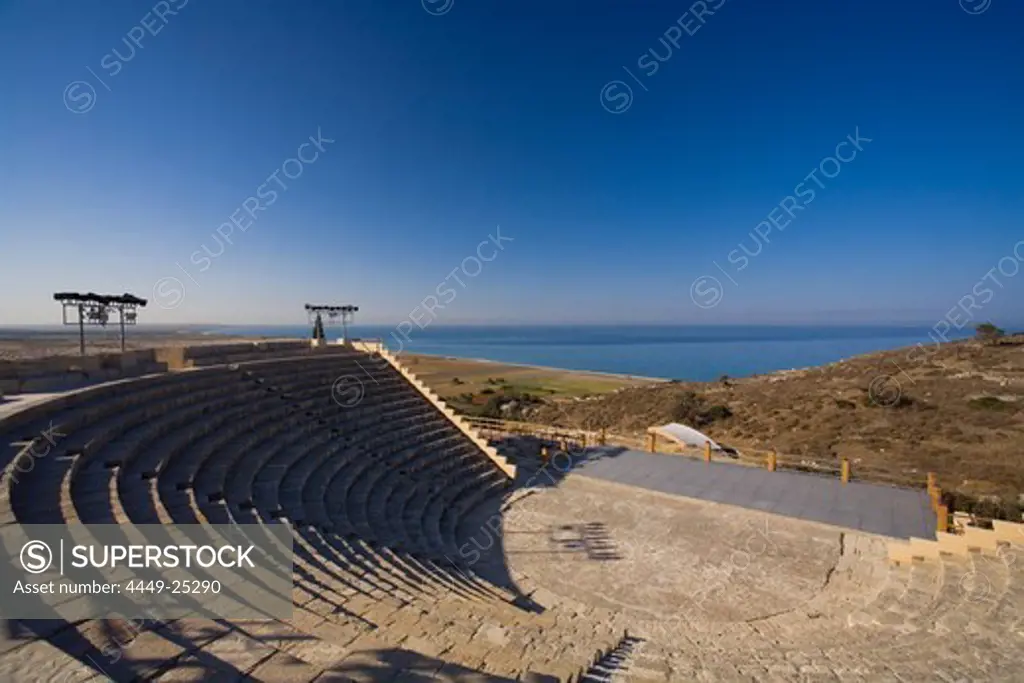 Kourion Theatre in the ancient city of Kourion, Kourion, South Cyprus, Cyprus