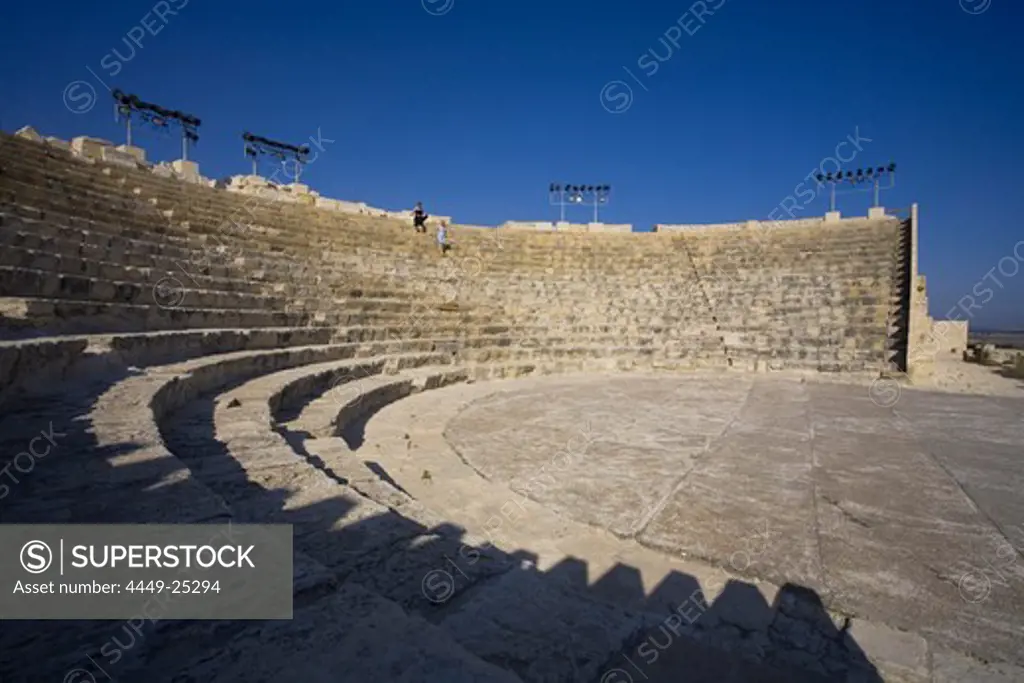 Kourion Theatre in the ancient city of Kourion, Kourion, South Cyprus, Cyprus