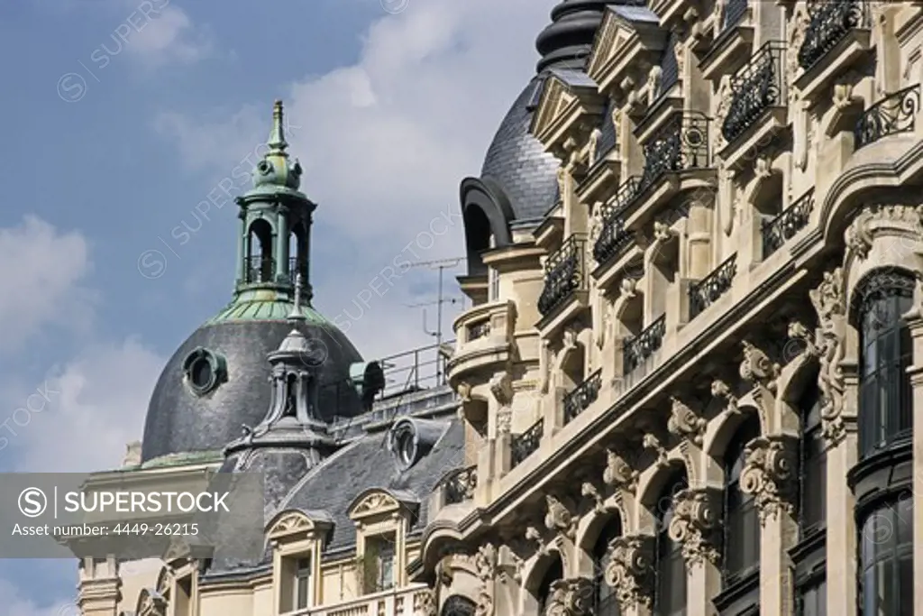 Apartment buildings in Paris, Belle Époque architecture, Paris, France