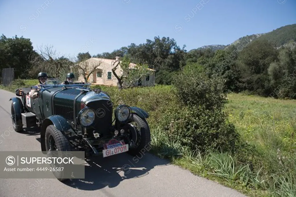 1929 Bentley Le Mans, Rally Classico Isla Mallorca, near Campanet, Mallorca, Balearic Islands, Spain