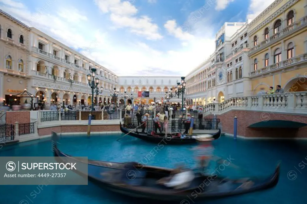 Grand Canal at the Venetian Hotel in Las Vegas, Nevada, USA