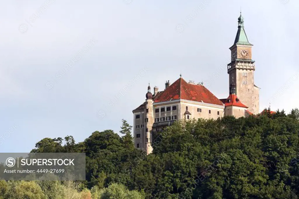 Castle on the banks of the Danube, Lower Austria, Austria
