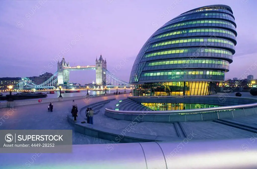 Europe, Great Britain, England, London, City Hall of London on the south bank of the River Thames