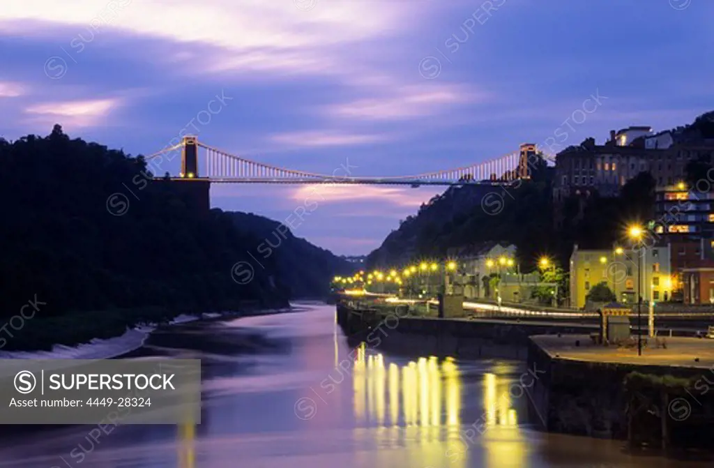 Europe, England, Avon, Bristol, Clifton suspension bridge