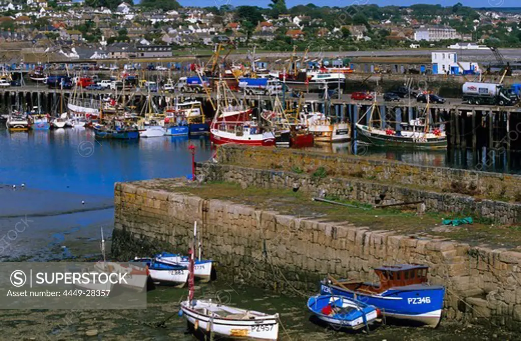 Europe, England, Cornwall, harbour in Newlyn