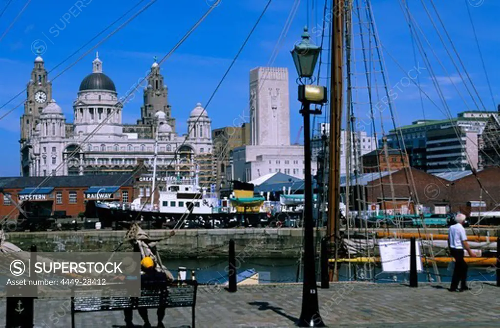 Europe, Great Britain, England, Merseyside, Liverpool, Pier Head