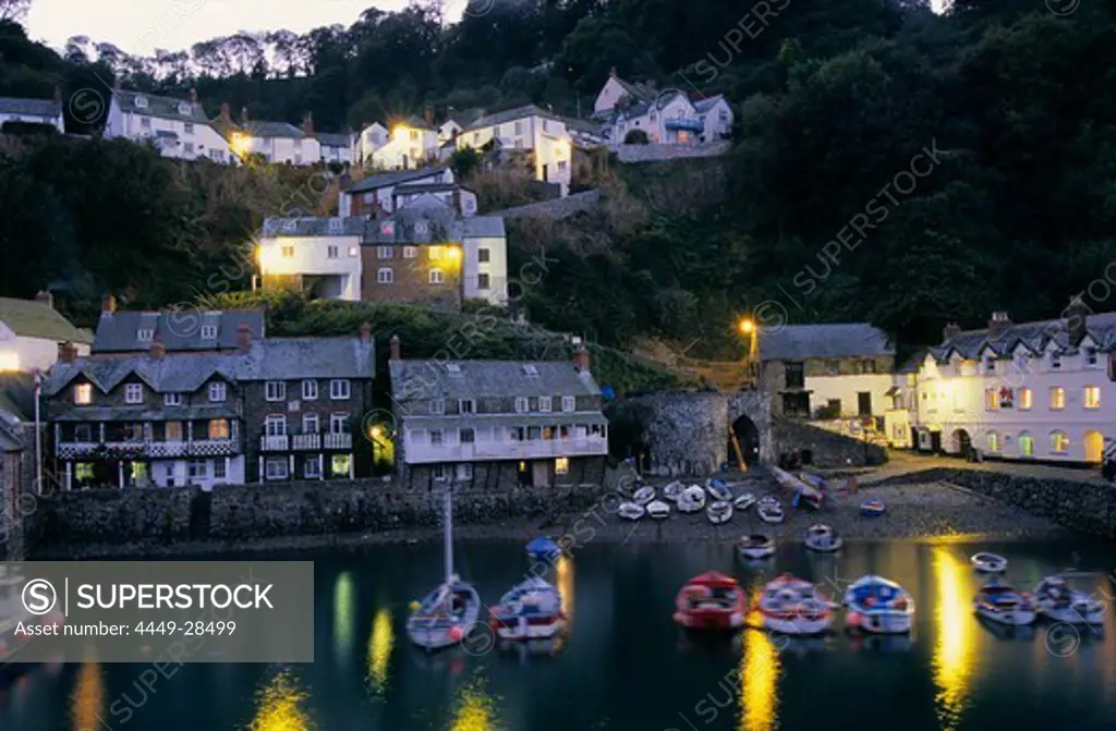 Europe, Great Britain, England, Cevon, harbour in Clovelly