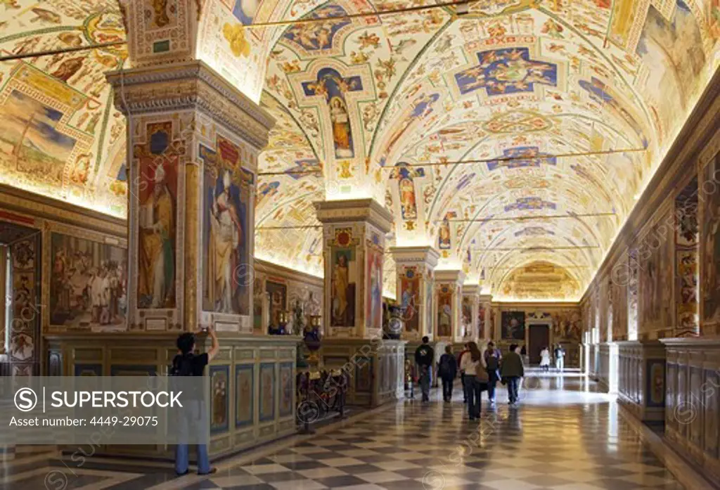 Sistine Hall of the Vatican Library, Vatican Museums, Vatican City, Rome, Italy