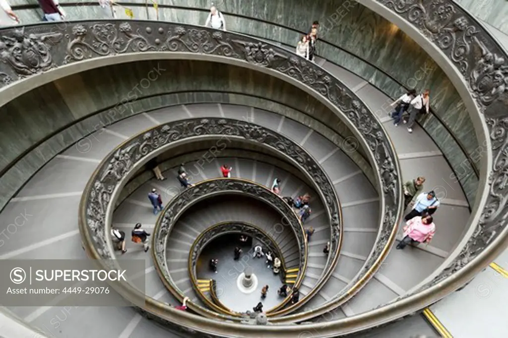 Staircase of the Vatican Museums, Vatican City, Rome, Italy
