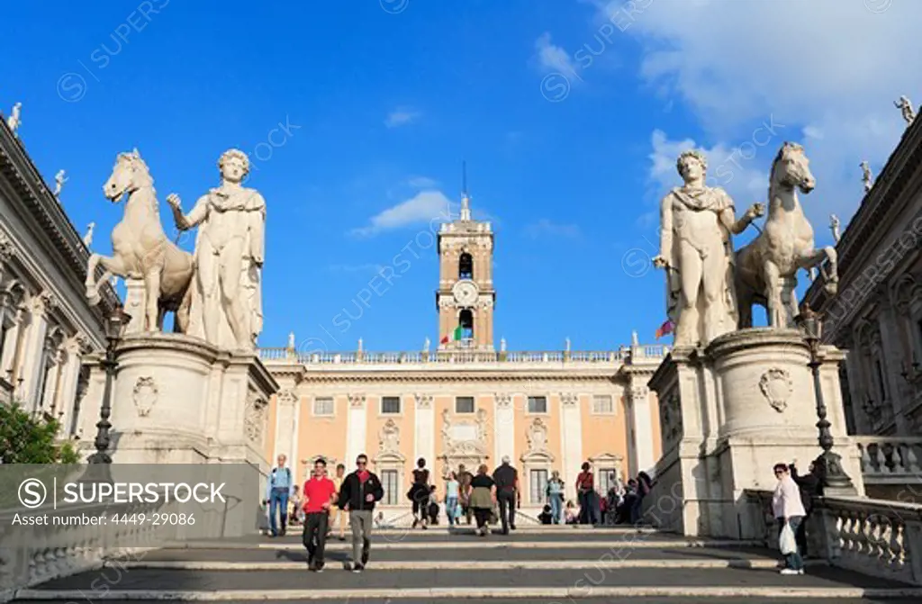 Senatorial Palace at Capitoline Square, Rome, Italy