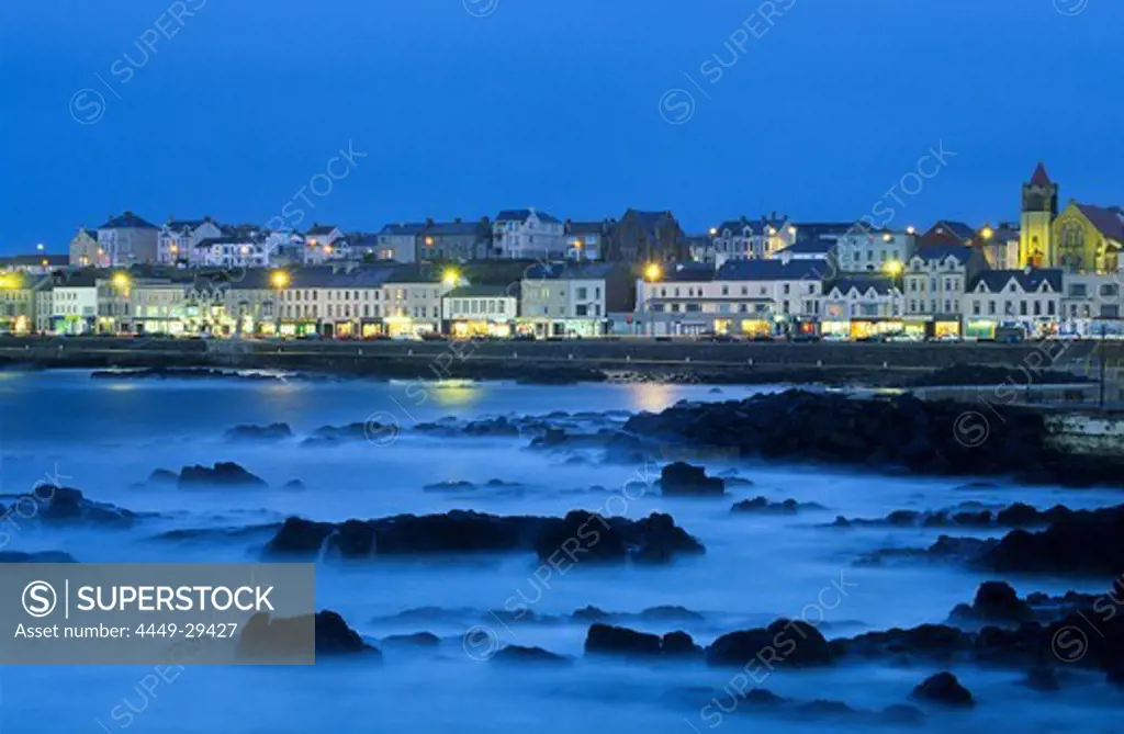 Evening on the coast, Portstewart, Co. Londonderry, Northern Ireland, Great Britain, Europe