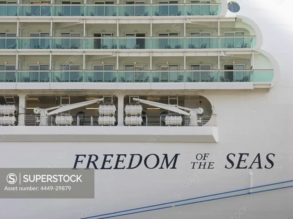 Cruise Ship Freedom of the Seas, Hanseatic City of Hamburg, Germany