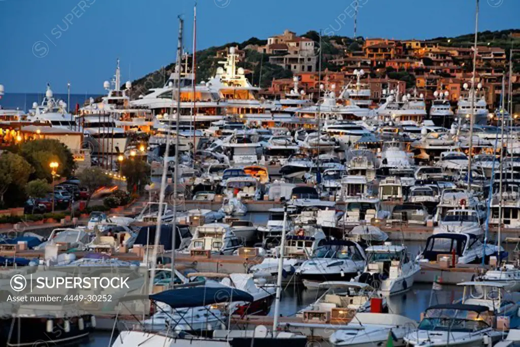 Italy Sardinia Costa Smeralda Porto Cervo Yachting Port, Marina