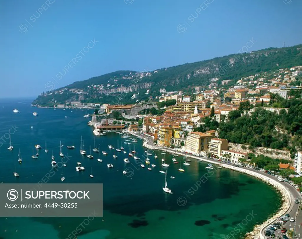 French Reviera, Villefranche sur Mer, panorama