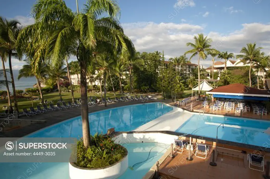 Pool at a hotel, Basse-Terre, Guadeloupe