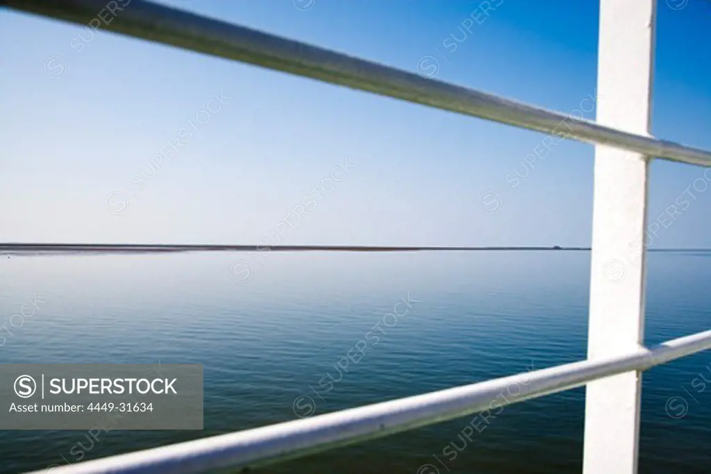 View from a Boat, North Sea, North Frisian Islands, Schleswig-Holstein, Germany