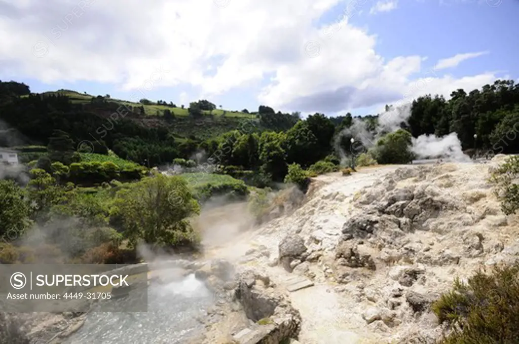 Hot Springs, Furnas, Eastern part of the island, Sao Miguel, Azores, Portugal