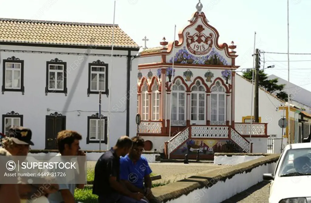 Tempel of the holy Spirit in Sao Sebastiao, Terceira Island, Azores, Portugal