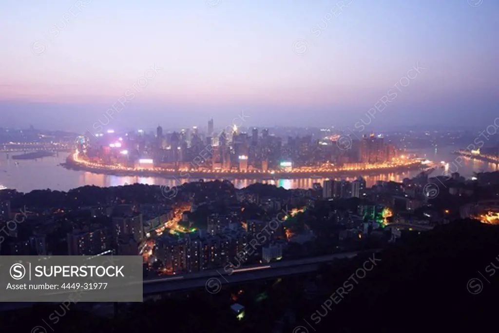View over the Skyline of Chongqing, China, Asia