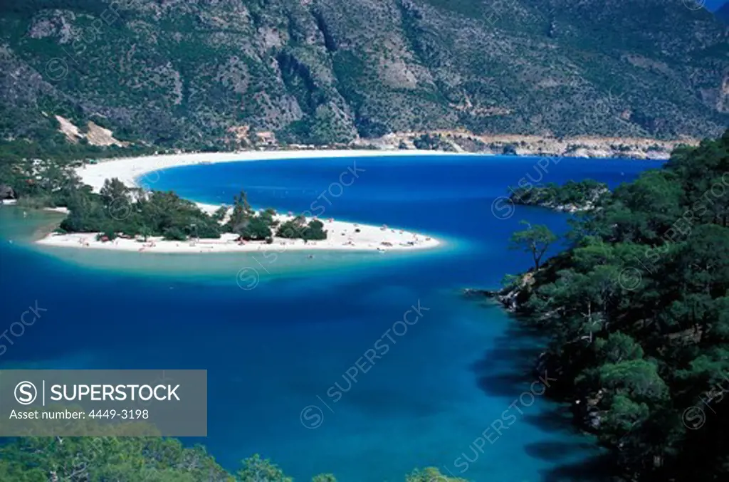 Beach in the Lagoon, Oludeniz, Lycian coast, Turkey