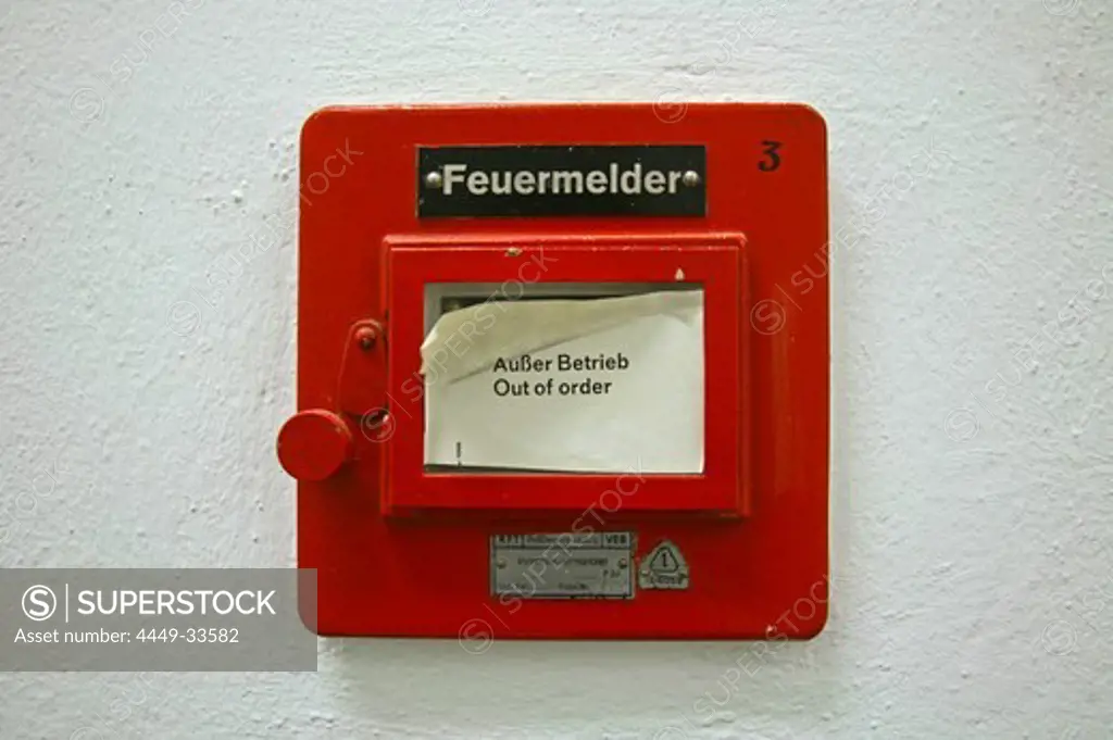 German fire alarm out of order