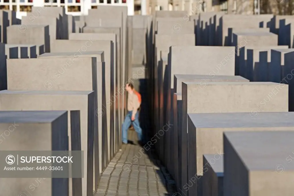 The Memorial to the Murdered Jews of Europe, Holocaust memorial site, Berlin Germany