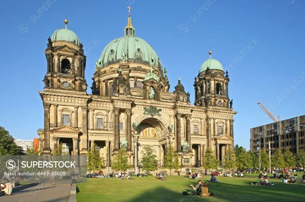 Berliner Dom, Berlin Cathedral church, Lustgarten, summer, Berlin