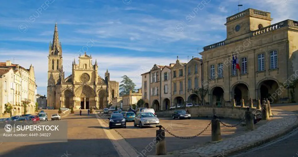 Bazas Cathedral, The Way of St. James, Chemins de Saint Jacques, Via Lemovicensis, Bazas, Dept. Gironde, Région Aquitaine, France, Europe