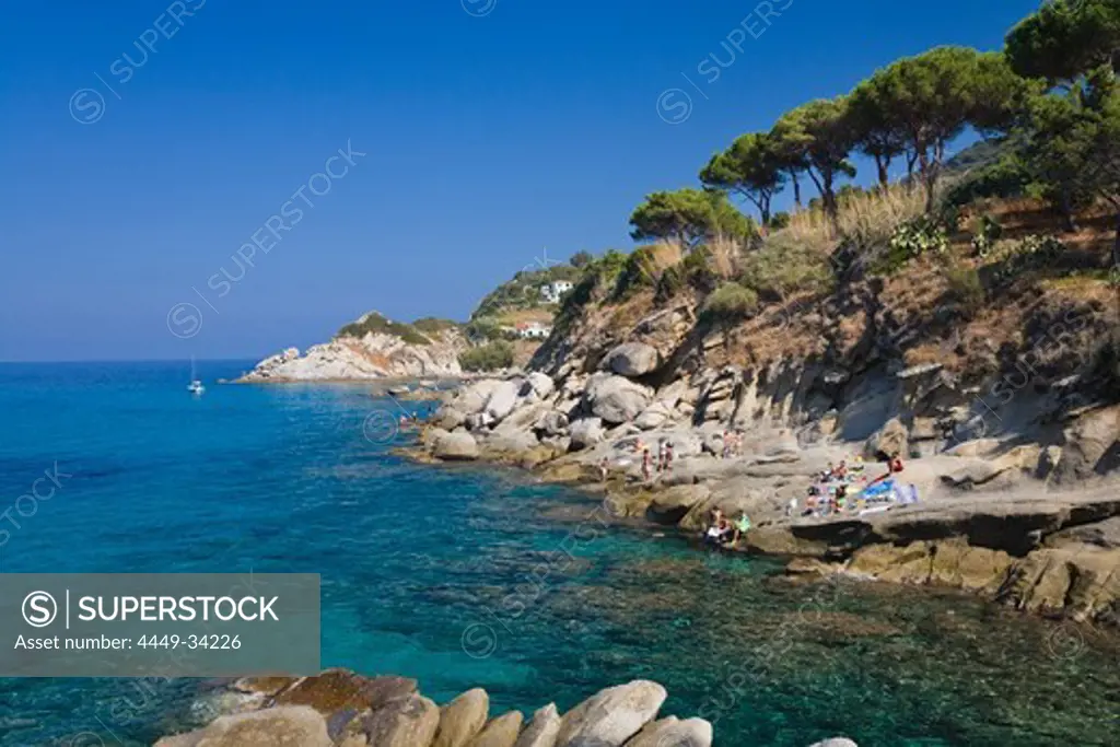 Beach at Sant' Andrea, Elba, Italy