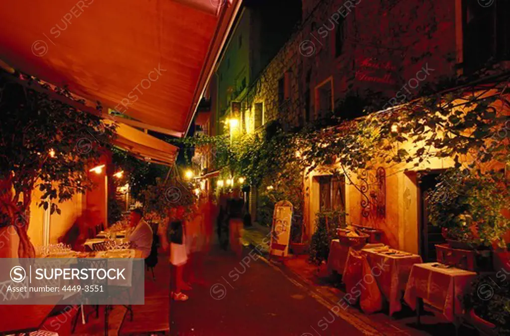 Restaurant, night life, Porto-Vecchio Corsica, France
