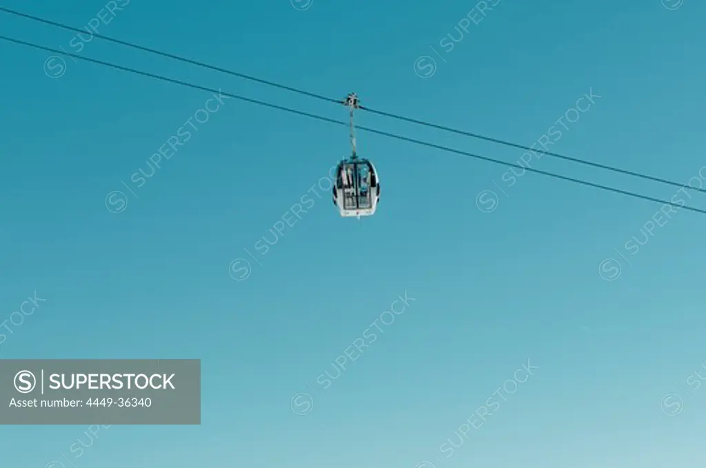 Cable car, Reinswald skiing area, Sarn valley, South Tyrol, Italy