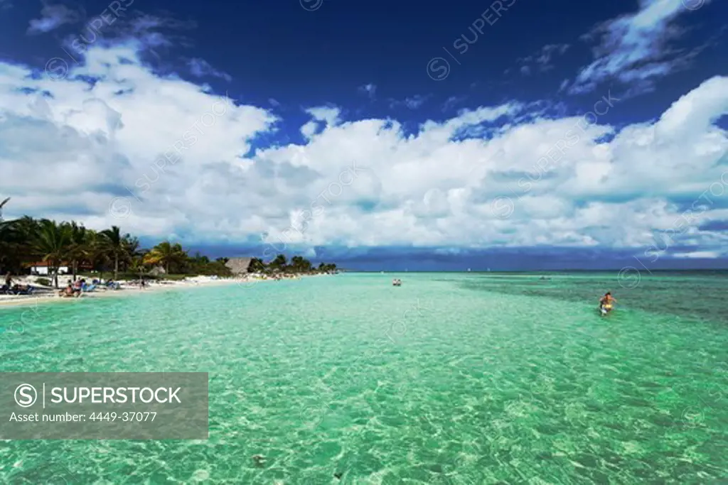 View to beach, Cayo Guillermo, Ciego de Avila, Cuba, West Indies