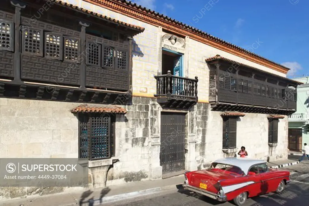 Casa de Don Diego Velazquez, the oldest House in Cuba, Parque Cespedes, Santiago de Cuba, Santiago de Cuba, Cuba, West Indies