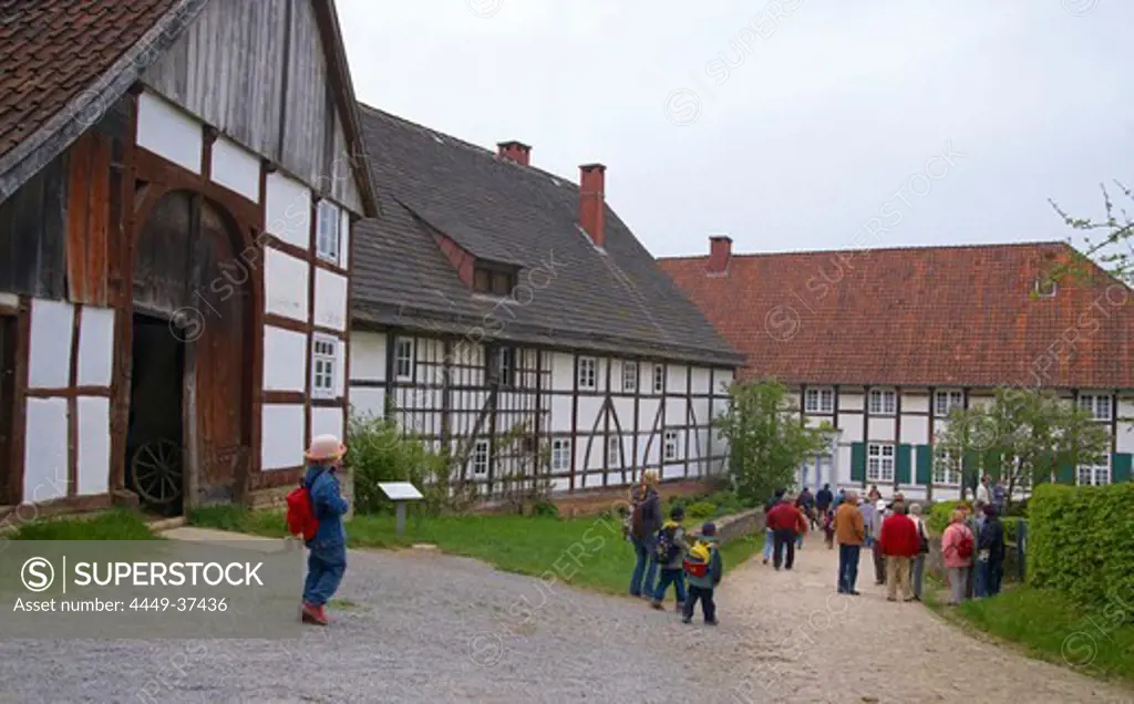 LWL Freilichtmuseum (open air museum) Detmold, Padaborner village, Lippe, Northrhine-Westphalia, Germany, Europe