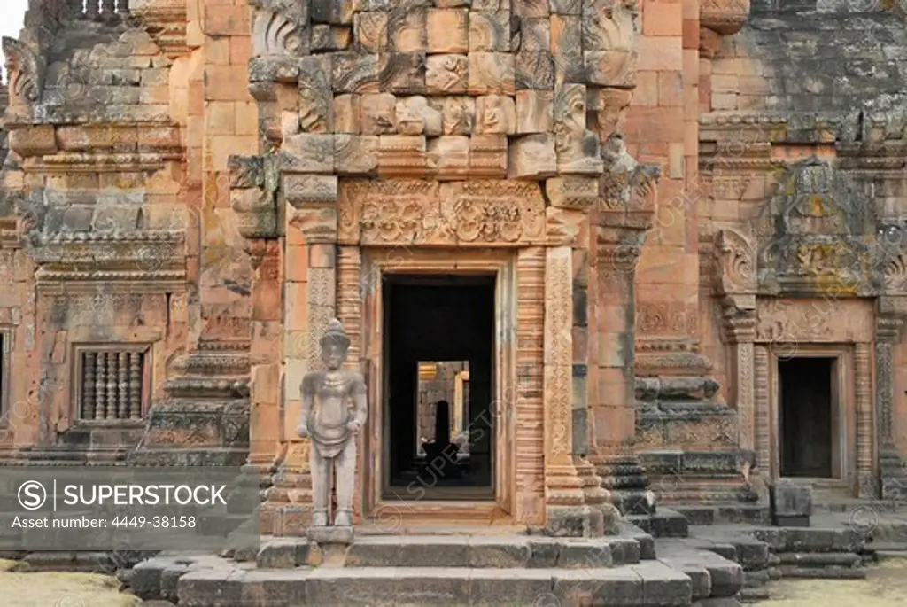 Shivas Lingam in the main tempel, Prasat Hin Khao Phanom Rung, Khmer Temple in Buriram province, Thailand, Asia