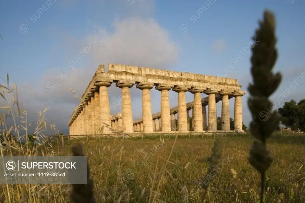 Temple of Hera, Heraion, UNESCO world heritage site, Paestum, Cilento, Campania, Italy