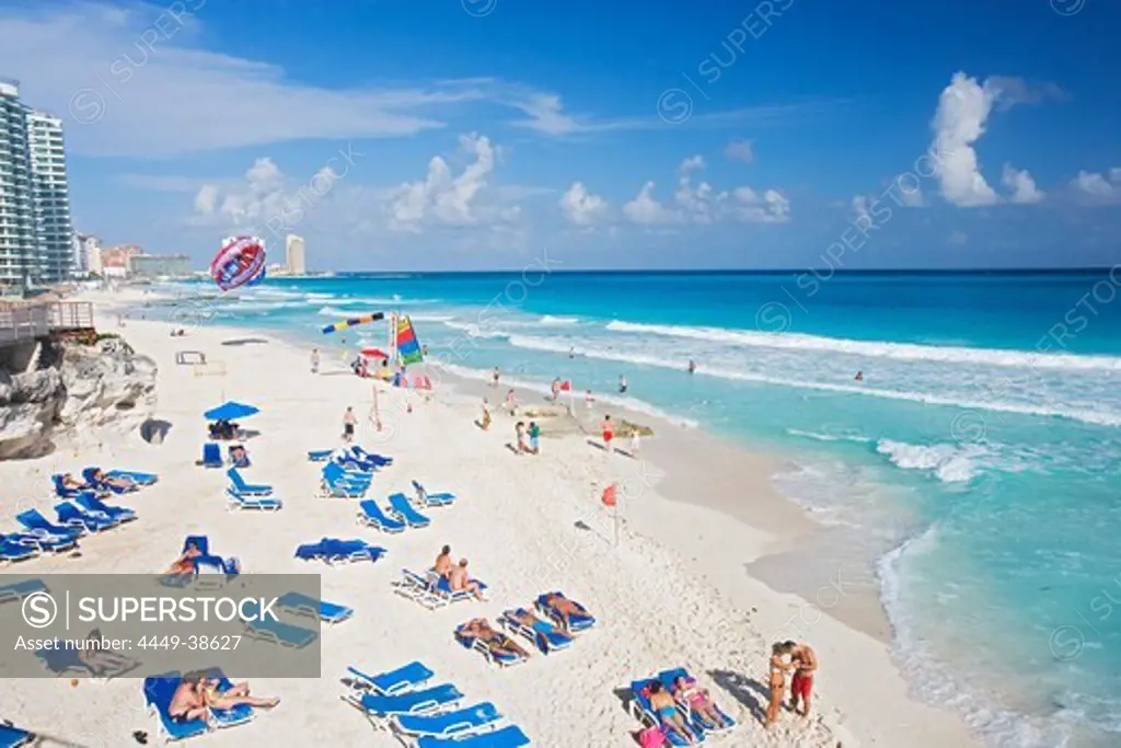 Chac-Mool beach, Cancun, State of Quintana Roo, Peninsula Yucatan, Mexico