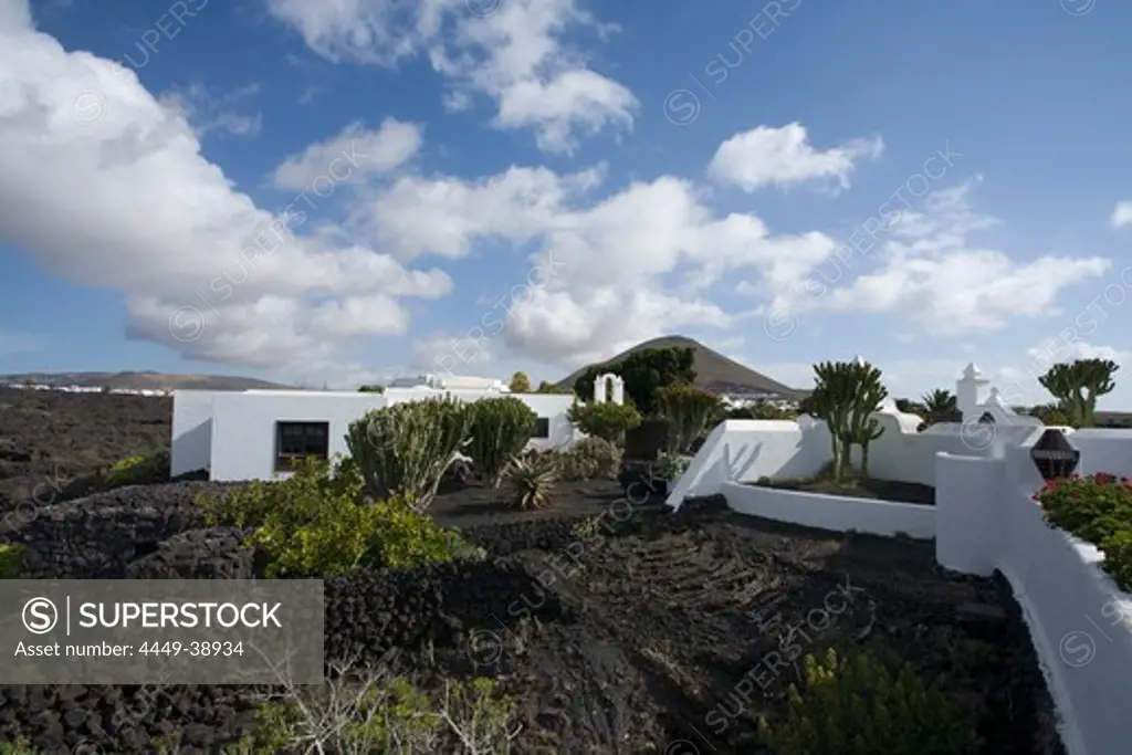 Former residence of artist and architect Cesar Manrique, museum, Fundacion Cesar Manrique, Taro de Tahiche, UNESCO Biosphere Reserve, Lanzarote, Canary Islands, Spain, Europe