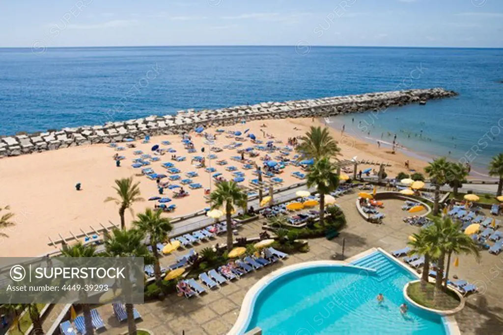 Swimming pool of Hotel Calheta Beach, Calheta, Madeira, Portugal