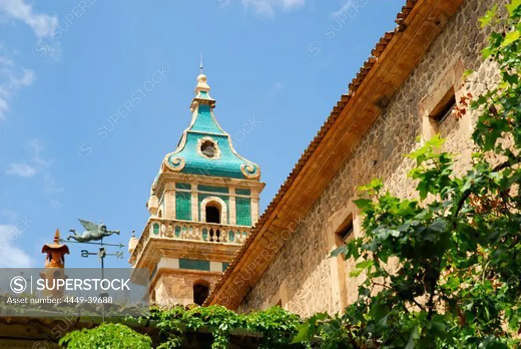 Royal Carthusian Monastery, Real Cartuja de Valldemossa, Valldemosa, Mallorca, Majorca, Balearic Islands, Spain, Europe