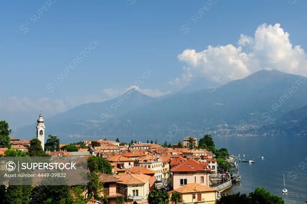 Menaggio at Lake Como, Bergamo Alps in background, Lombardy, Italy