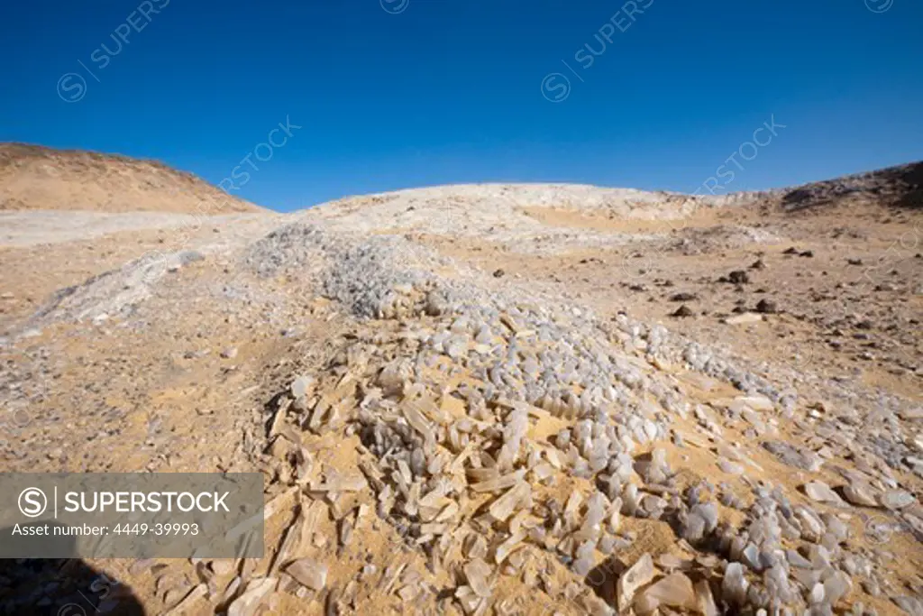 Crystal on Crystal Mountain, Egypt, Libyan Desert