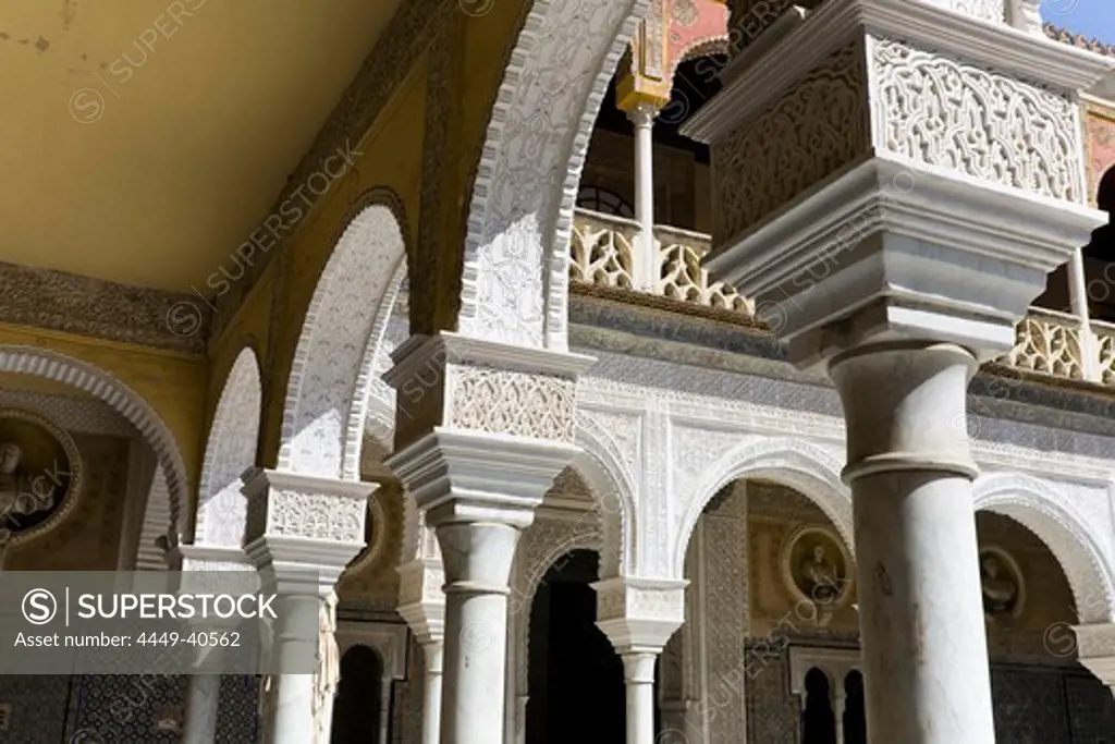 Moorish style in the Casa Pilatos in Sevilla, Province Sevilla, Andalucia, Spain