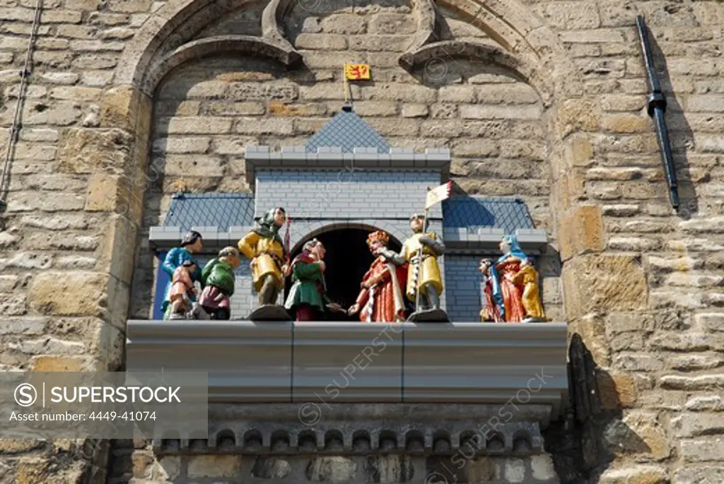 Puppet show, town hall, Gouda, South Holland, The Netherlands