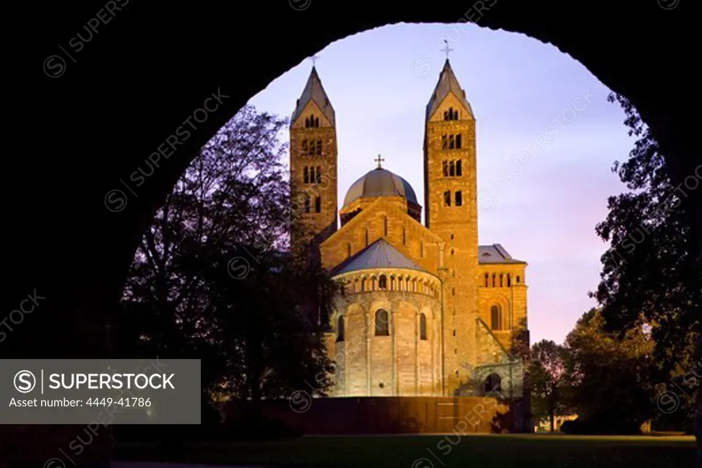 Speyer cathedral, Imperial Cathedral Basilica of the Assumption and St Stephen, UNESCO world cultural heritage, Speyer, Rhineland-Palatinate, Germay, Europe