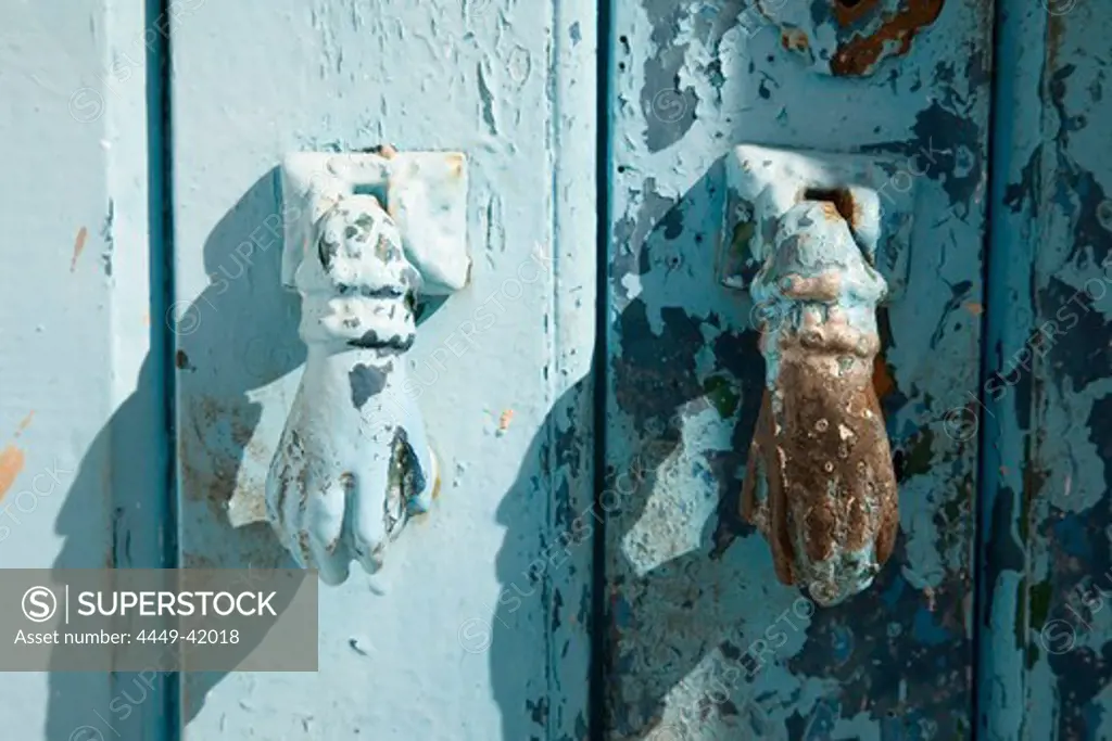 Doorknocker of an old quinta, Ferragudo, Algarve, Portugal
