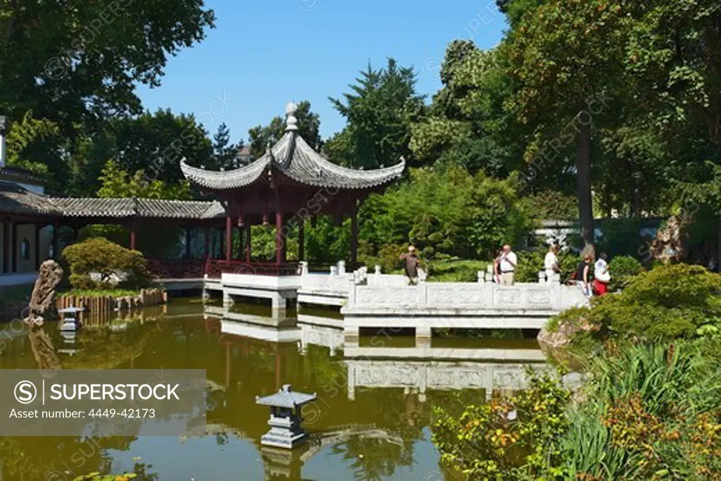 Chinese garden, Frankfurt am Main, Hesse, Germany