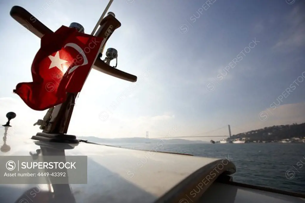 Boat on the Bosporus, Istanbul Turkey